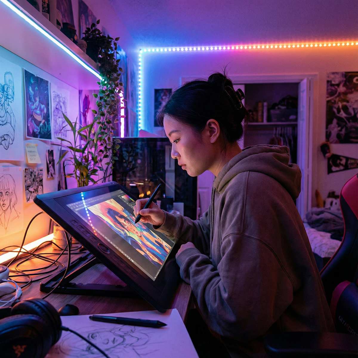 蜜桃视频创作者画意人生